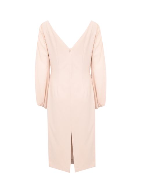 Abito midi in crepe fluido D. Exterior | 629305CONC